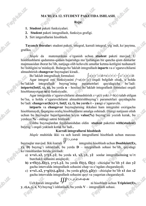 student paketi — DOCX