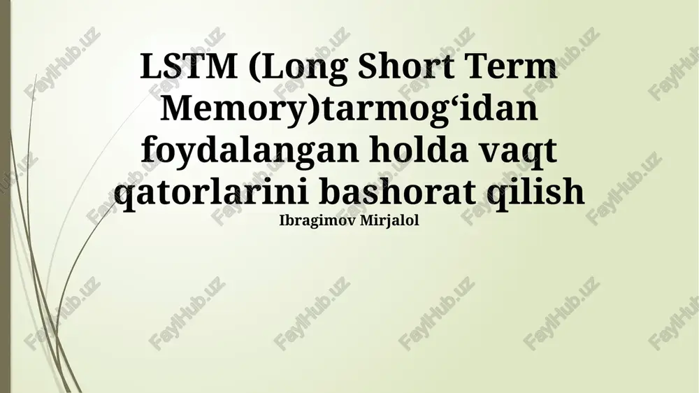 lstm (long short term memory) — PPTX