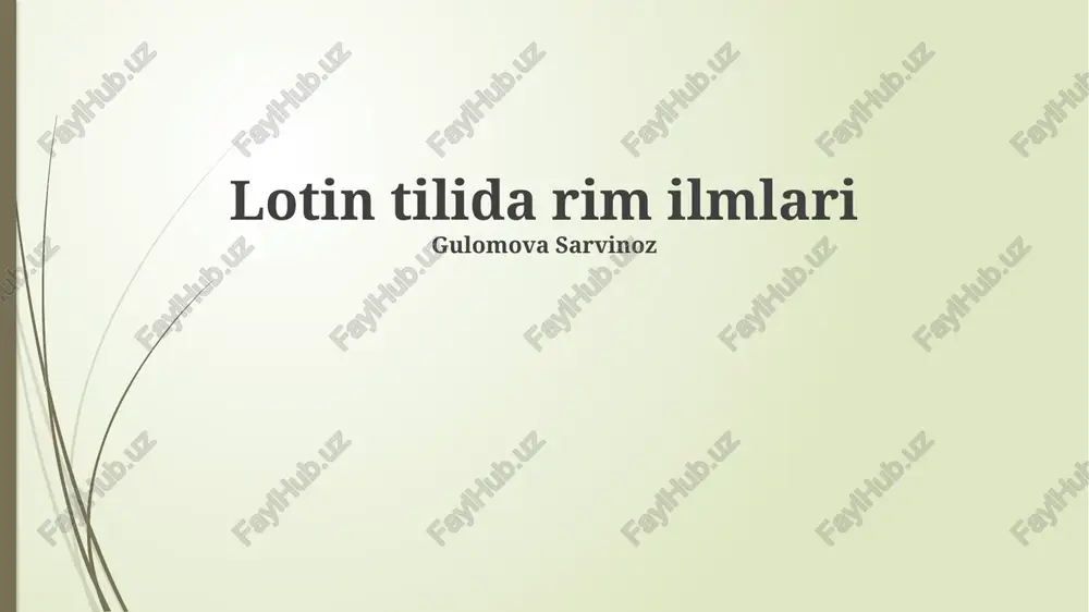 rim adliya va huquqshunosligi — PPTX