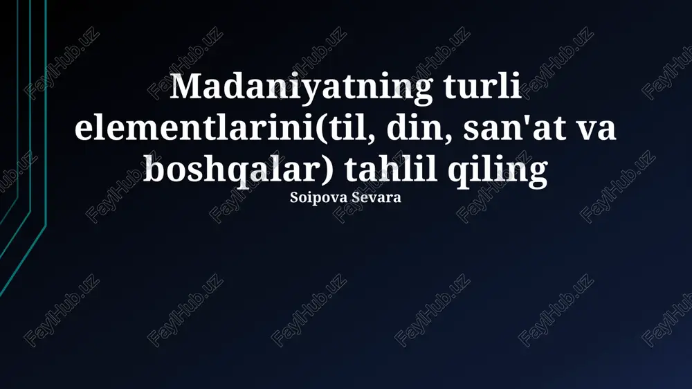 me’morchilik: qurilish va dizayn — PPTX