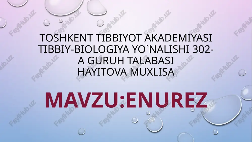 enurez — PPTX