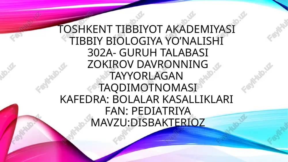 davronning tayyorlagan taqdimotnomasi — PPTX