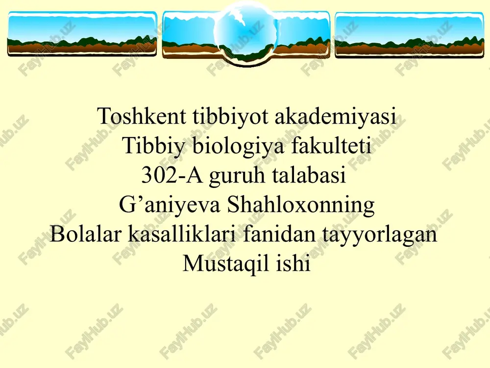 bronxial astma — PPTX