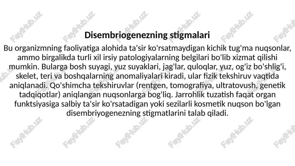 disembriogenezningstigmalari — PPTX
