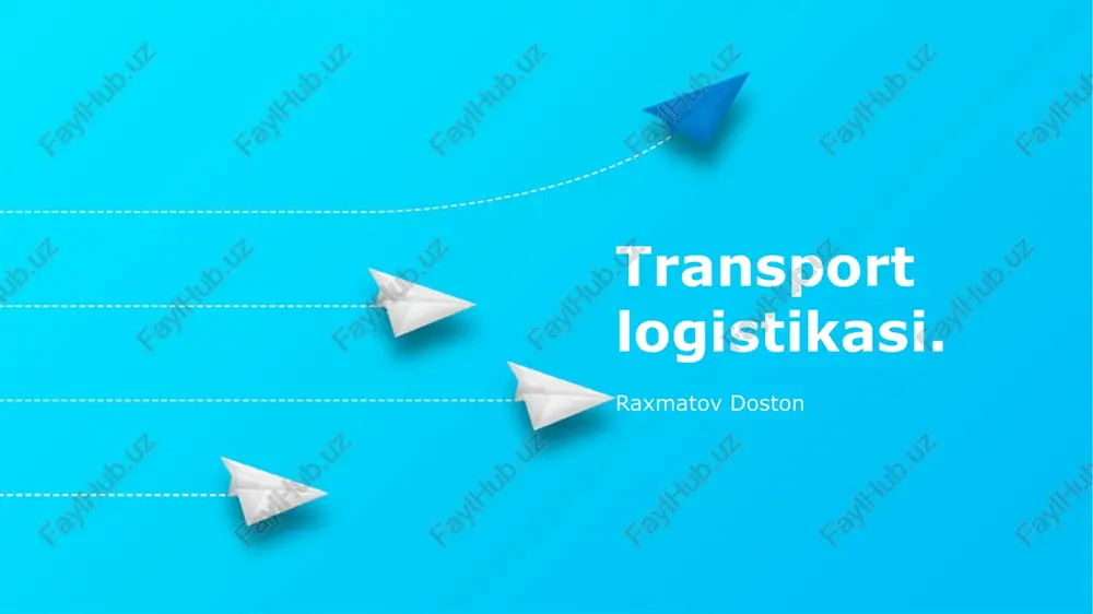 transport logistikasi — PPTX