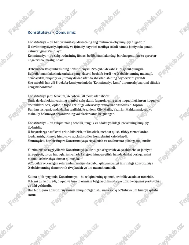 konstitutsiya qomusimiz — DOCX