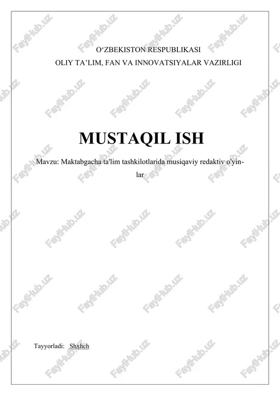 qirqish — DOCX