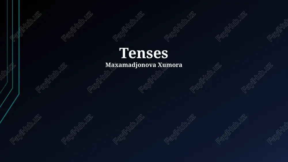 tenses — PPTX