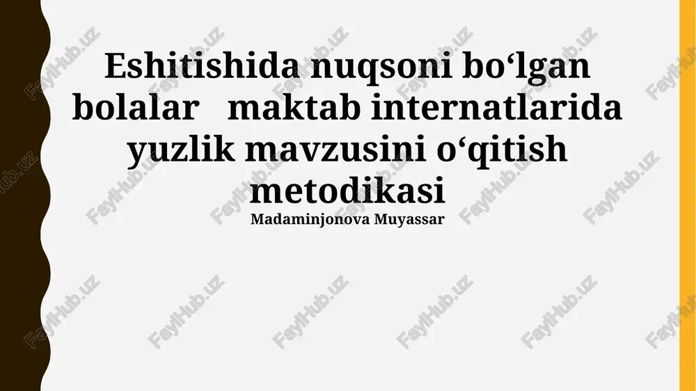 yuzliklarni o'qitish metodikasi — PPTX
