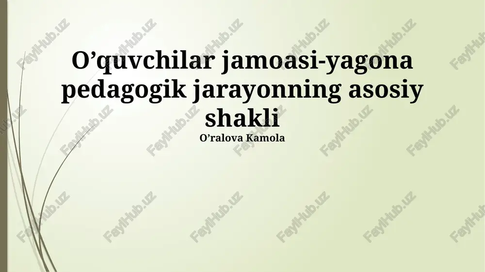 talabalar jamoasi — PPTX