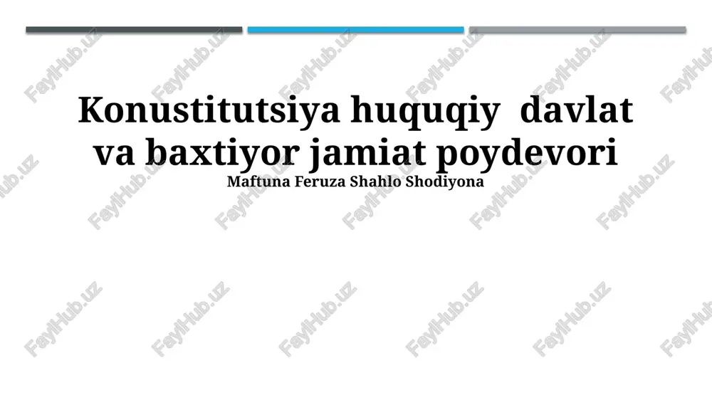 konstitutsiya — PPTX