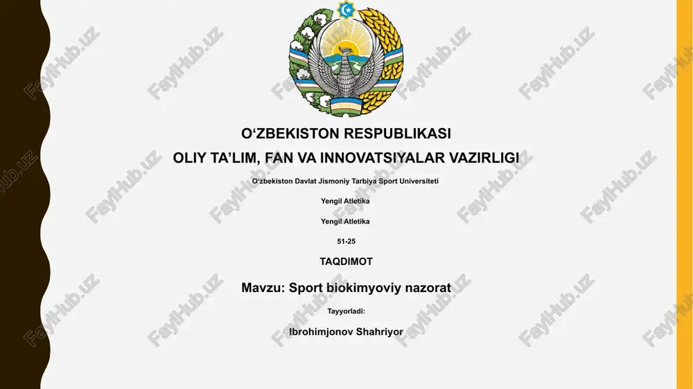 yengil atletika — PPTX