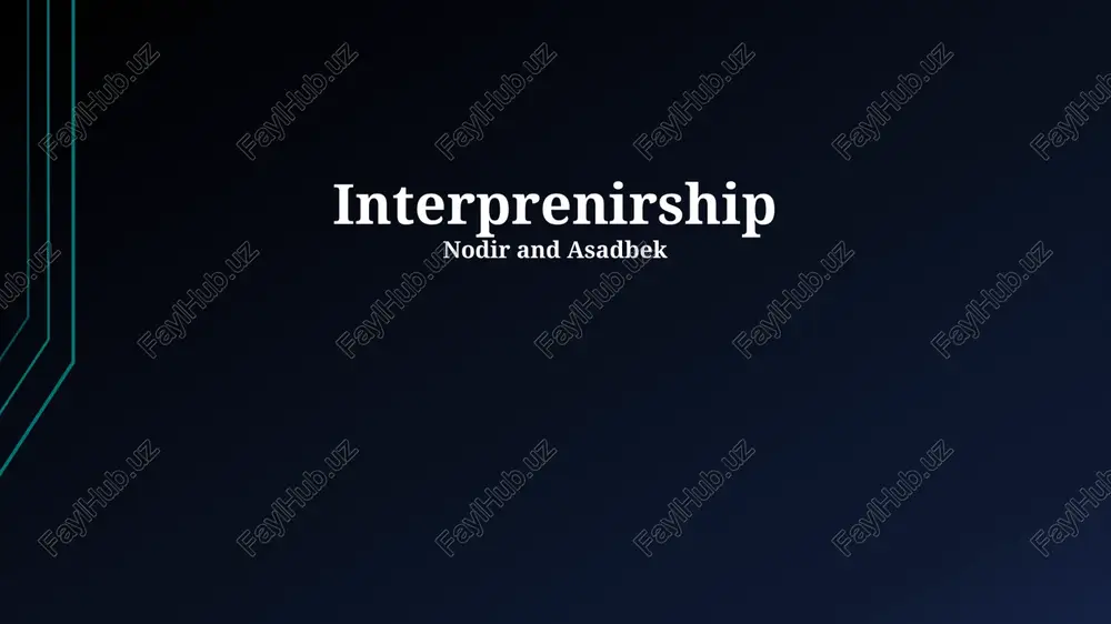 interprenirship — PPTX