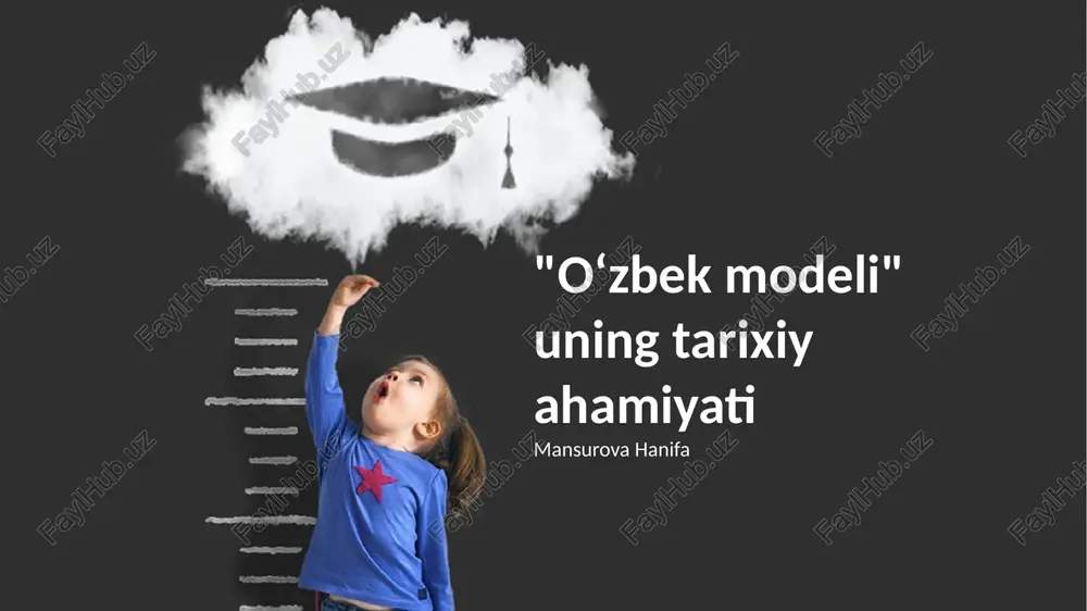 oʻzbek modeli — PPTX