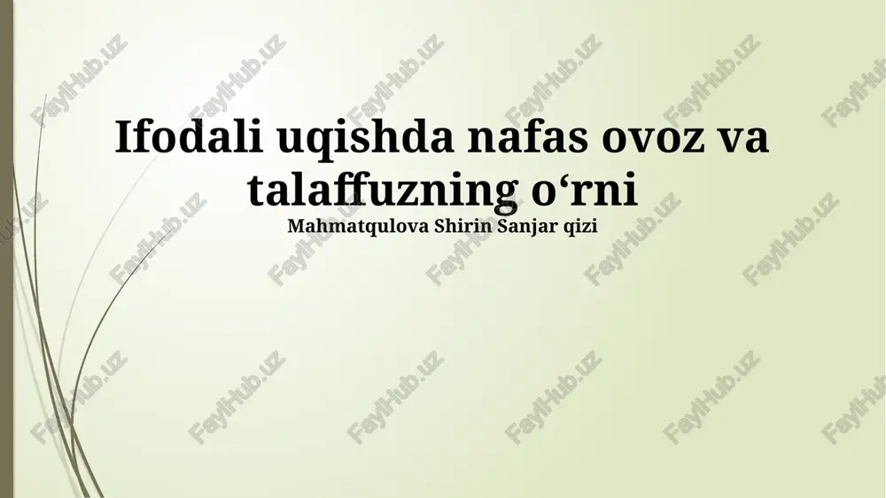 nafasning roli — PPTX