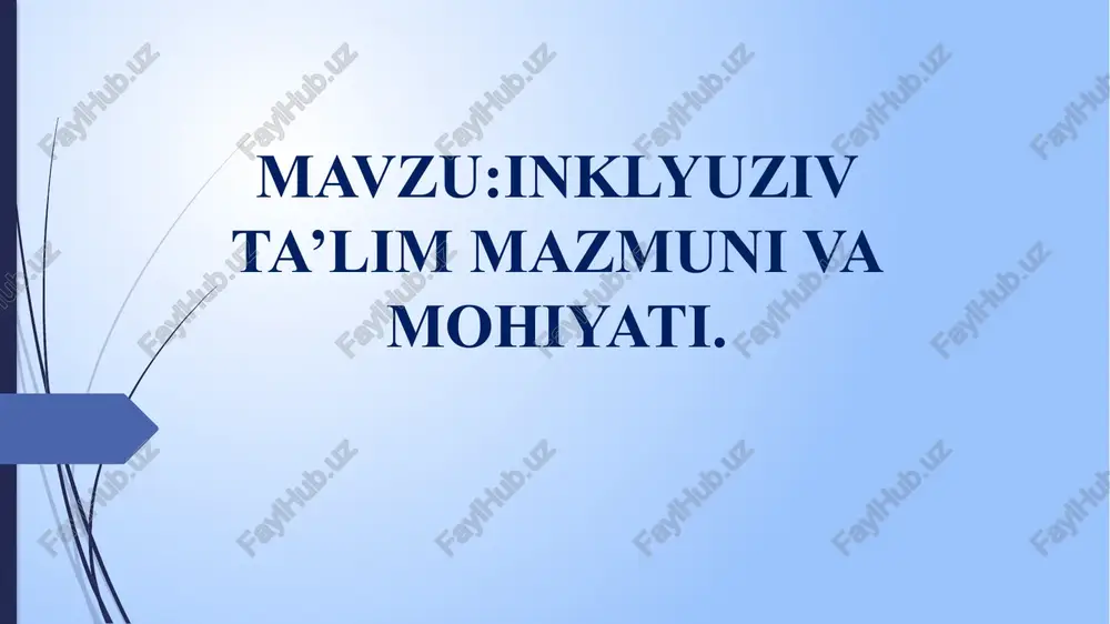 inklyuziv ta'lim — PPTX