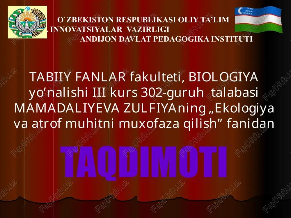 biologik maromlar — PPTX