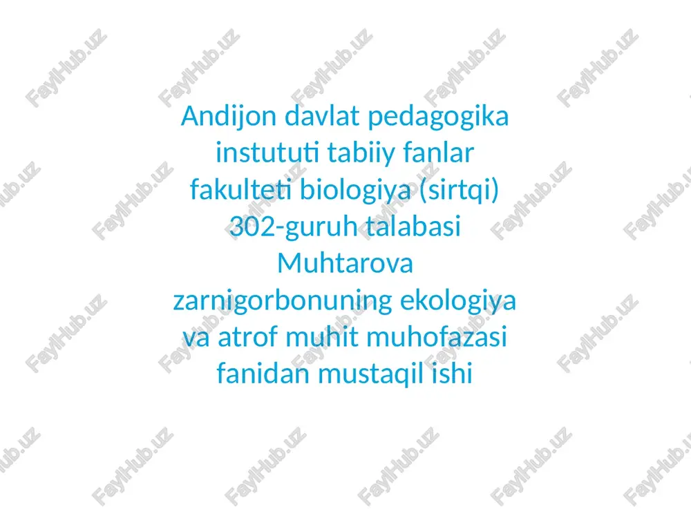 suvni tozalash usulari — PPTX