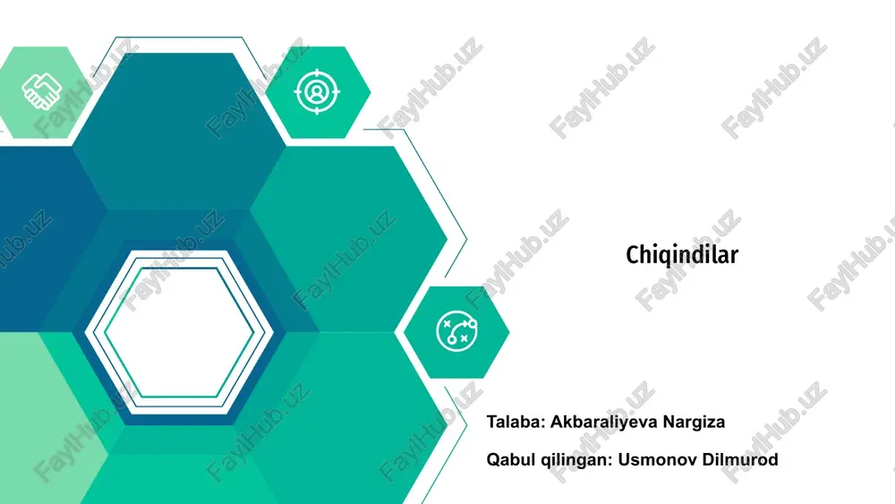 chiqindilar — PPTX