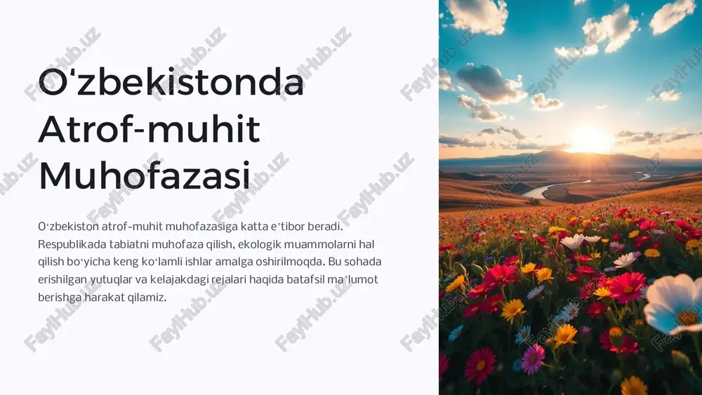 oʻzbekistonda atrof-muhit muhofazasiga eʼtibor — PDF