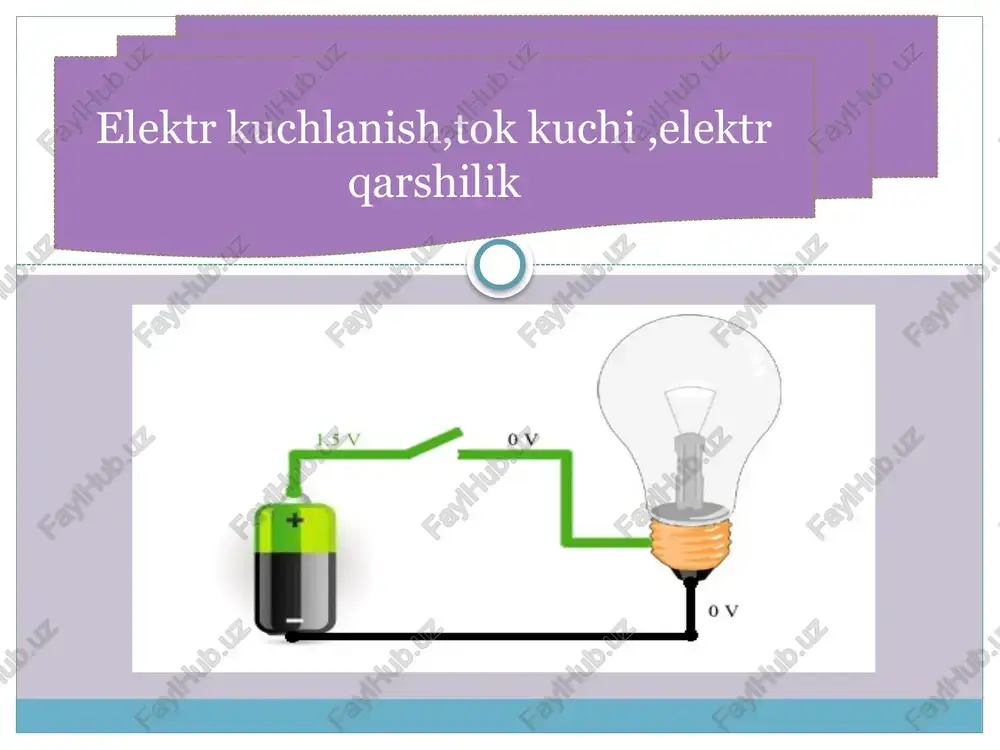 elektr kuchlanish — PPTX