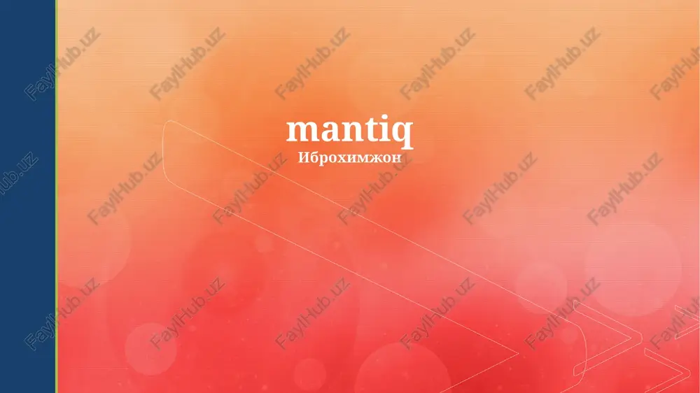 mantiq — PPTX