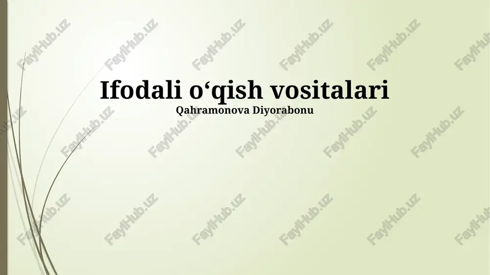 ifodali oʻqish vositalari — PPTX