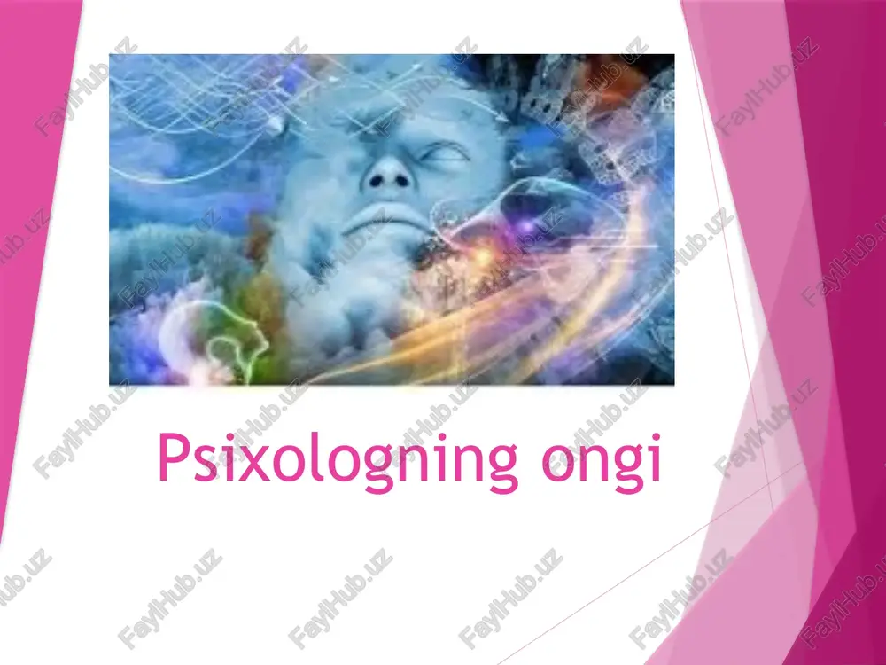 psixologiya asoslari — PPTX