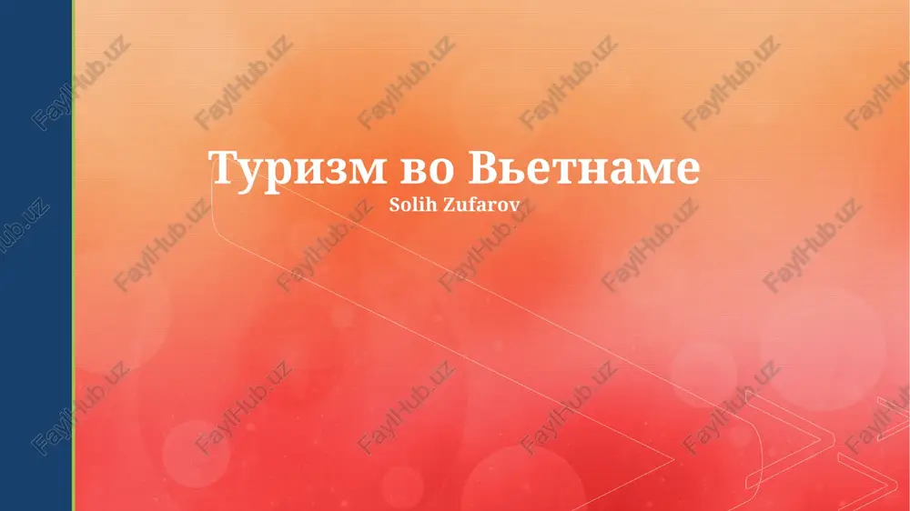 turizm vo vetname — PPTX