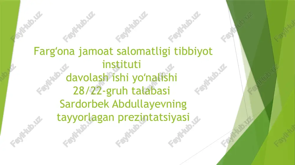 terining umumiy tuzilishi — PPTX