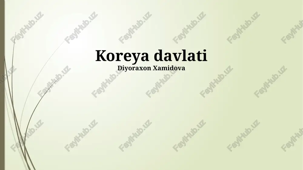 koreya davlati — PPTX
