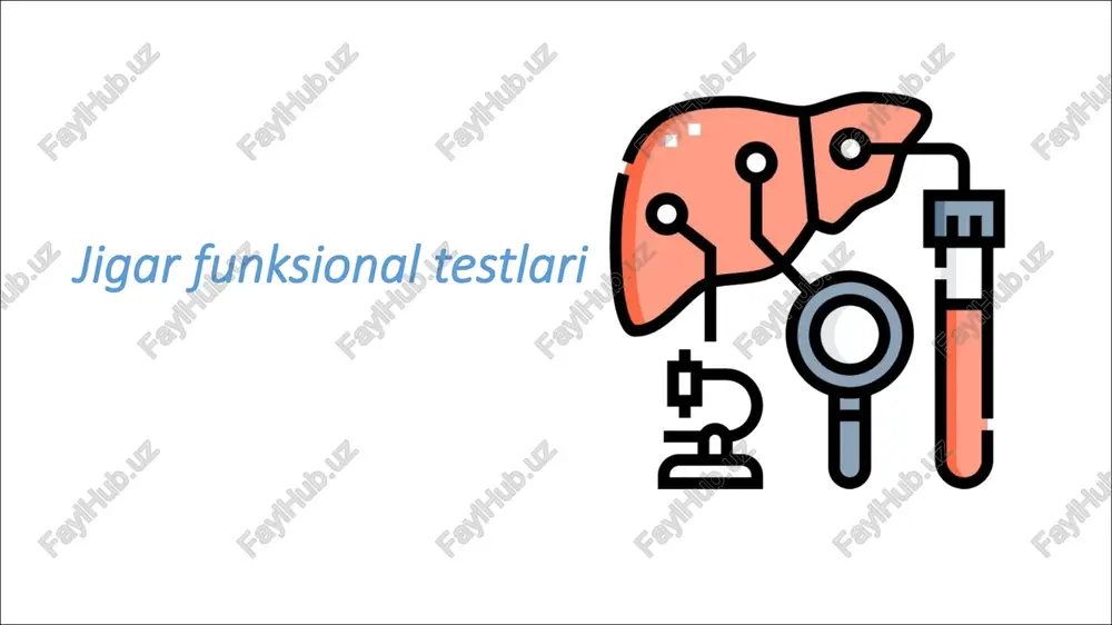 jigar funksional testlari — PDF