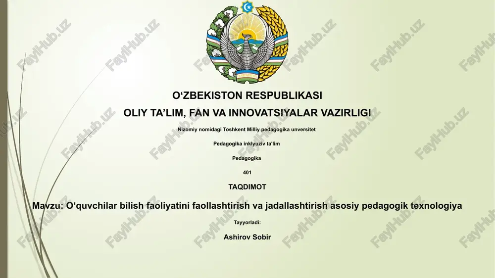 pedagogika inklyuziv ta'lim — PPTX