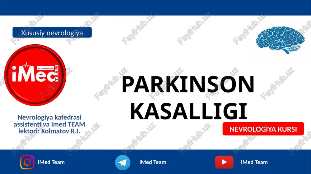 nevrologiya kursi — PPTX