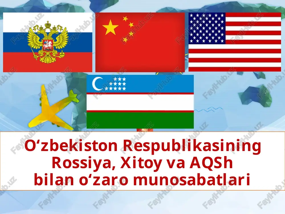 o‘zbekiston–rossiya munosabatlari — PPTX