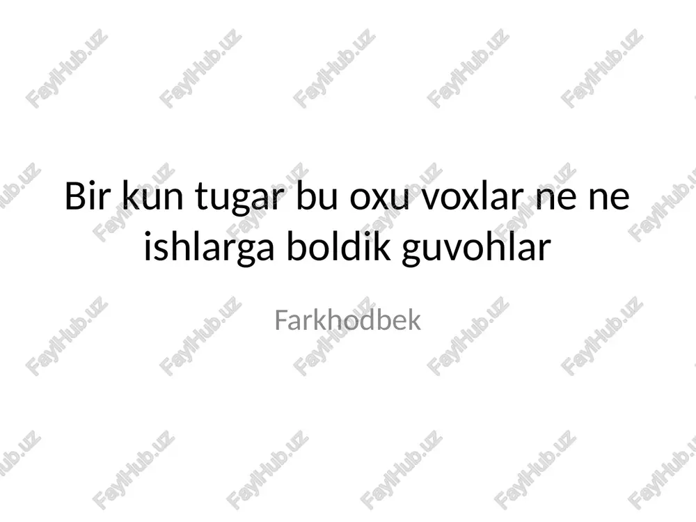 kompyuterlar tizimi — PPTX