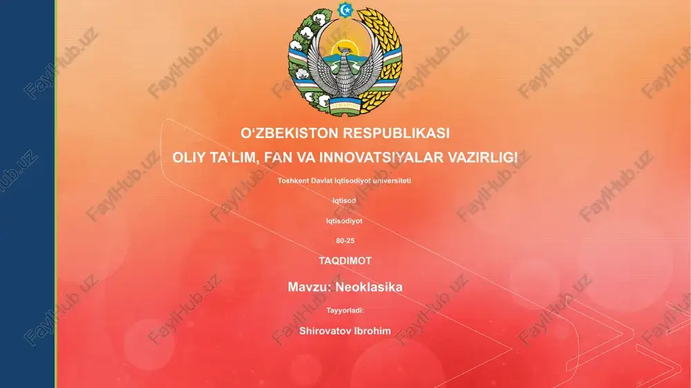 neoklasika — PPTX