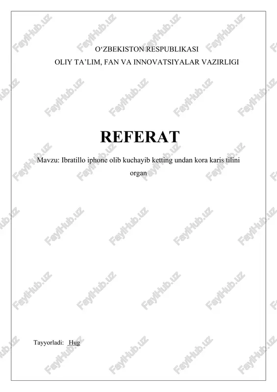 koreys tilini o'rganishning afzalliklari — DOCX