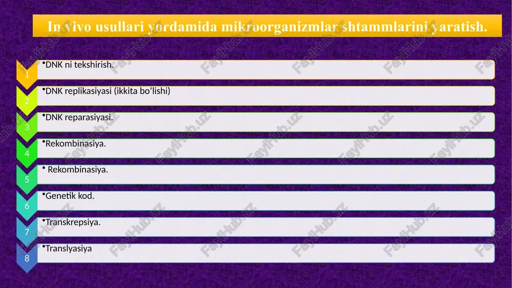 mikroorganizm sohasida biologiya — PPTX