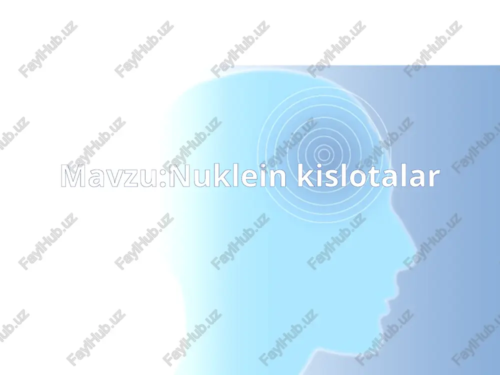 nukleinkislotalar — PPTX