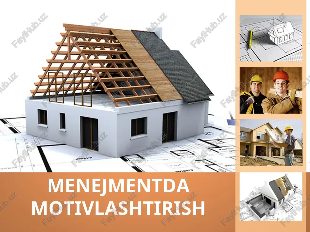 menejmentda motivlashtirish — PPT