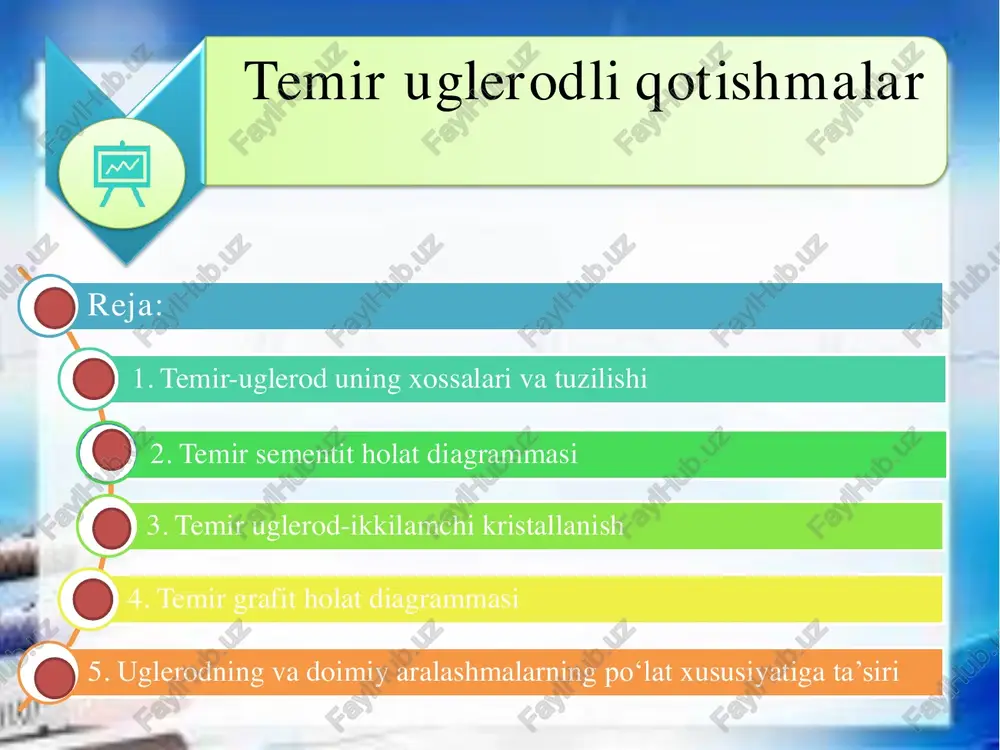 temir uglerodli qotishmalar — PDF