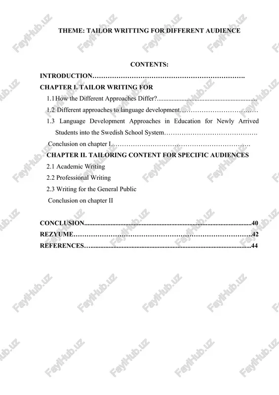tailor writing for different audience — DOCX