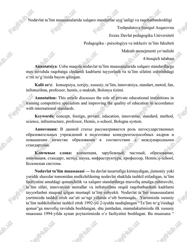 nodavlat ta’lim muassasasi — DOCX