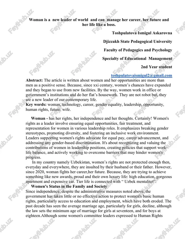 toshpulatova ismigul askarovna — DOCX