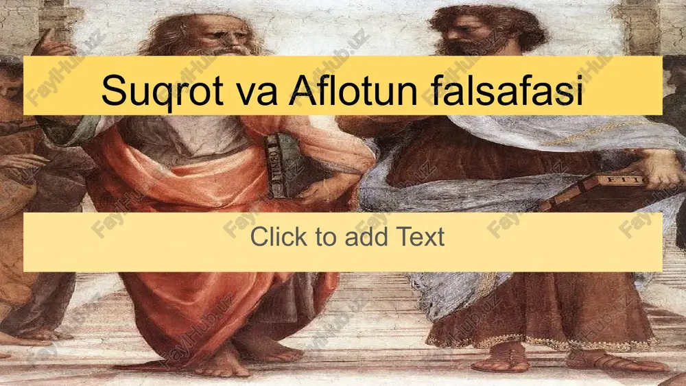 suqrot va aflotun falsafasi — PPTX