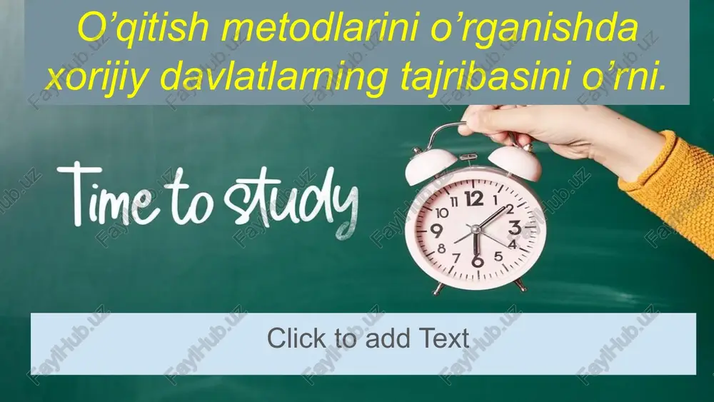 o’qitish metodlari — PPTX