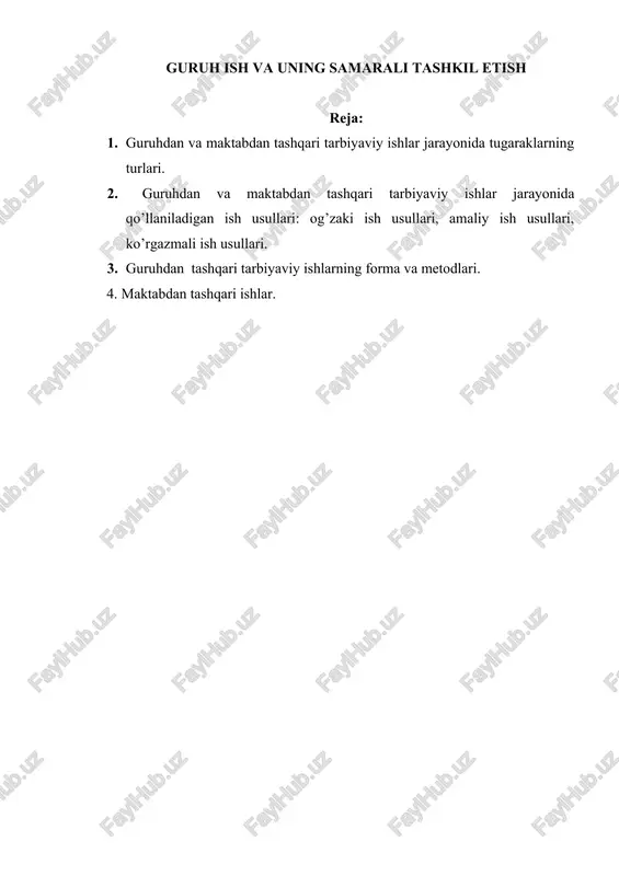 guruhdan va maktabdan tashqari tarbiyaviy ishlar — DOC