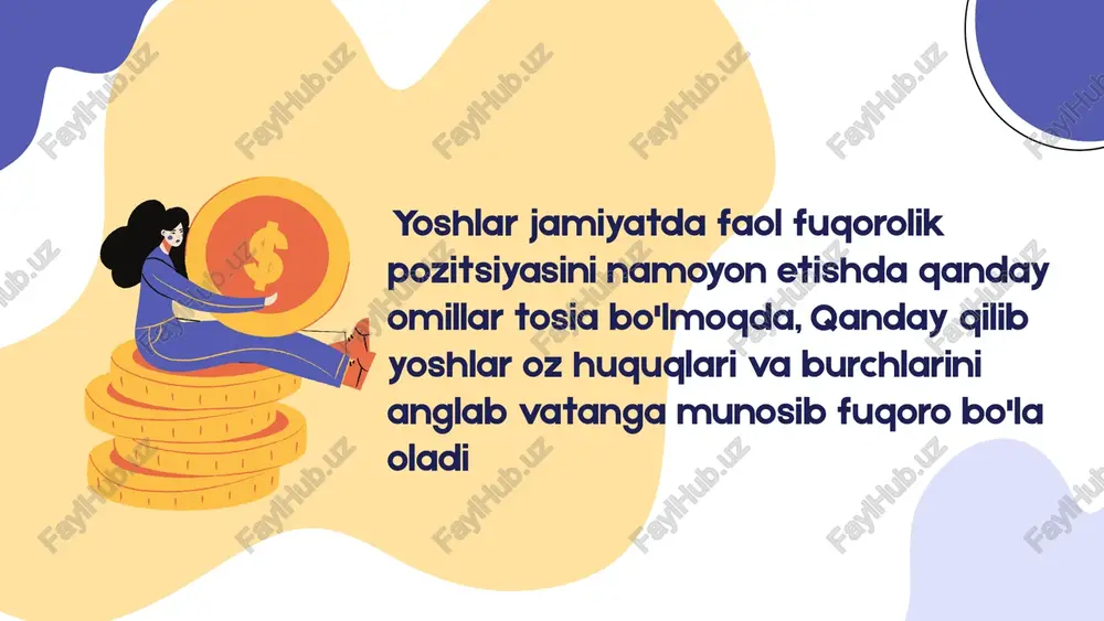 yoshlar jamiyatda fuqorolik — PPTX