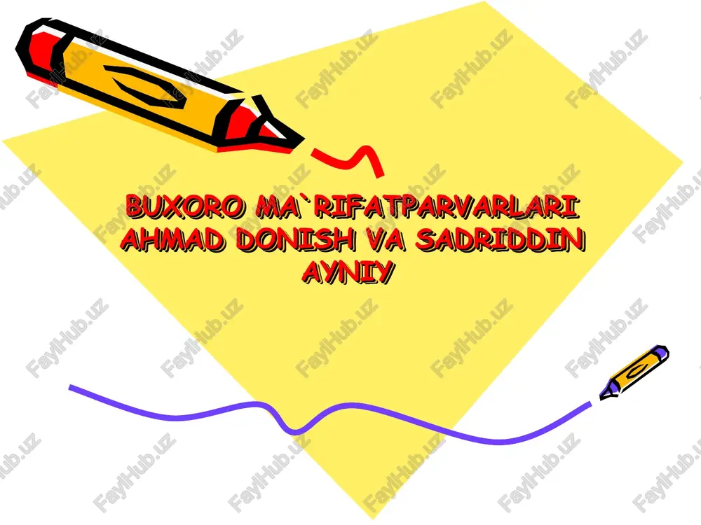 ahmad donish — PPT